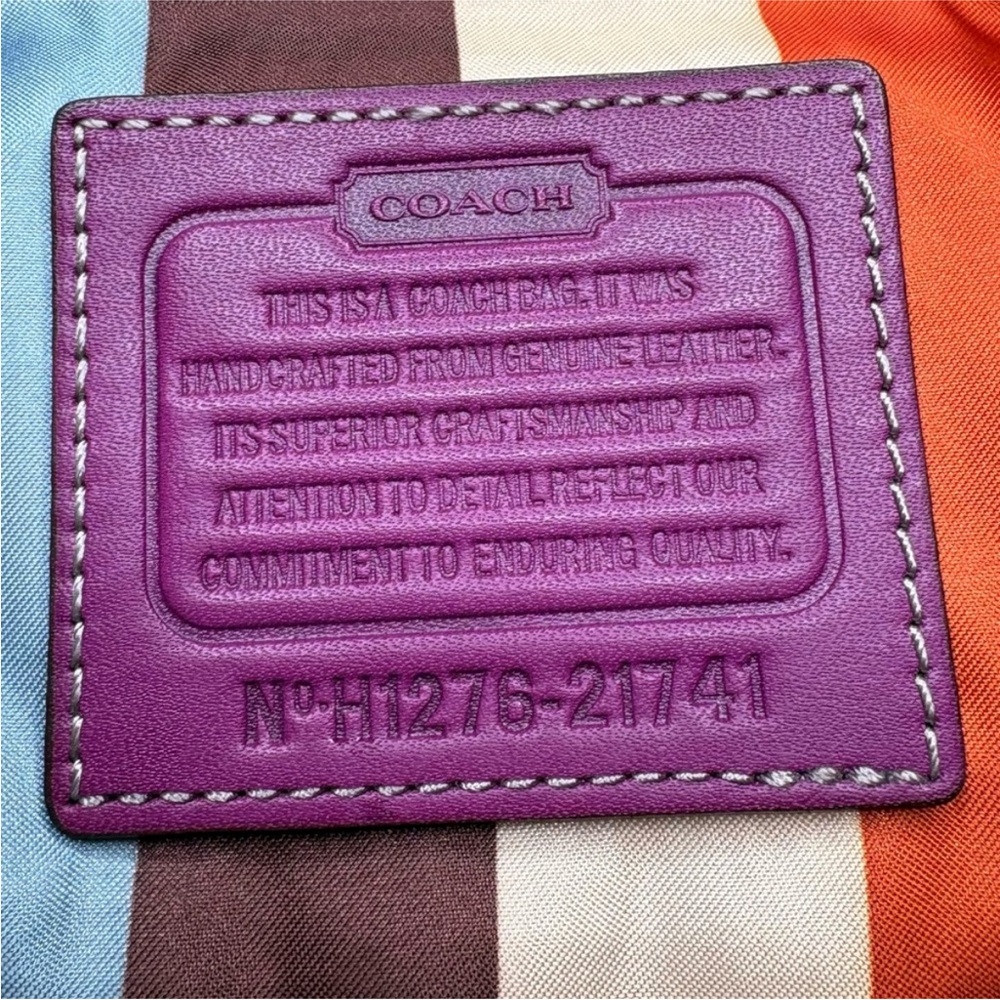 Coach Mini Willis 70th Anniversary Legacy Colorblock in Berry Slate 21741 2012 - Picture 6 of 17